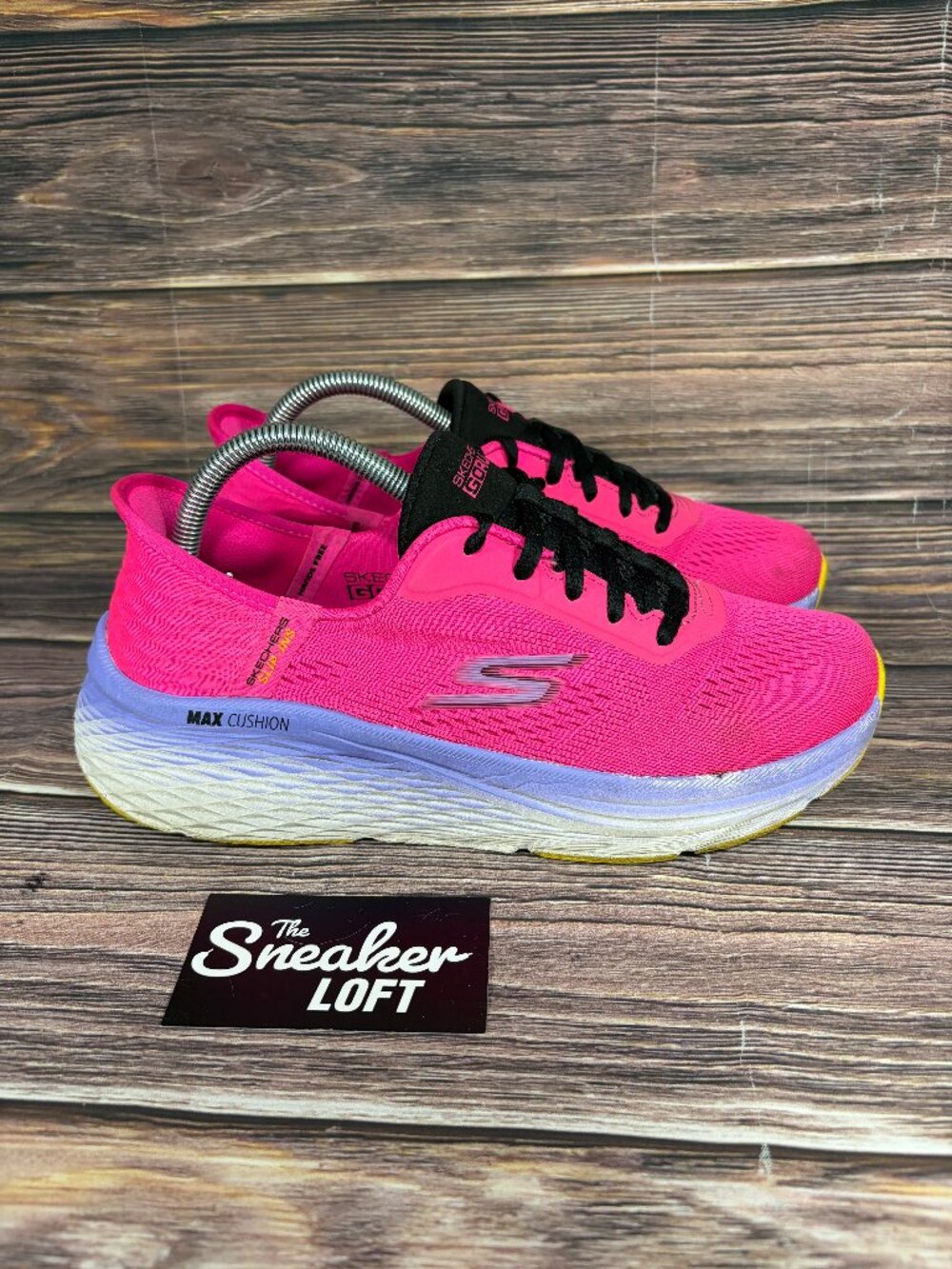 Skechers Max Cushioning Elite 2.0 Raspberry Women's Athletic Mesh Shoes Size 9